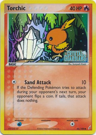 Torchic - 066/100 66/100 - Crystal Guardians Reverse Holofoil