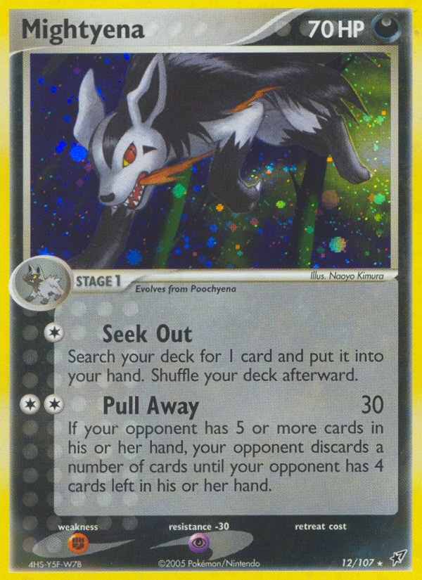 Mightyena/107 - Deoxys Holofoil