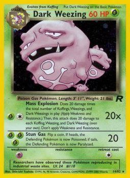 Dark Weezing (14) 14/82 - Team Rocket