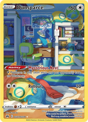 Dunsparce GG23/70 - SWSH Crown Zenith Galarian Gallery Holofoil