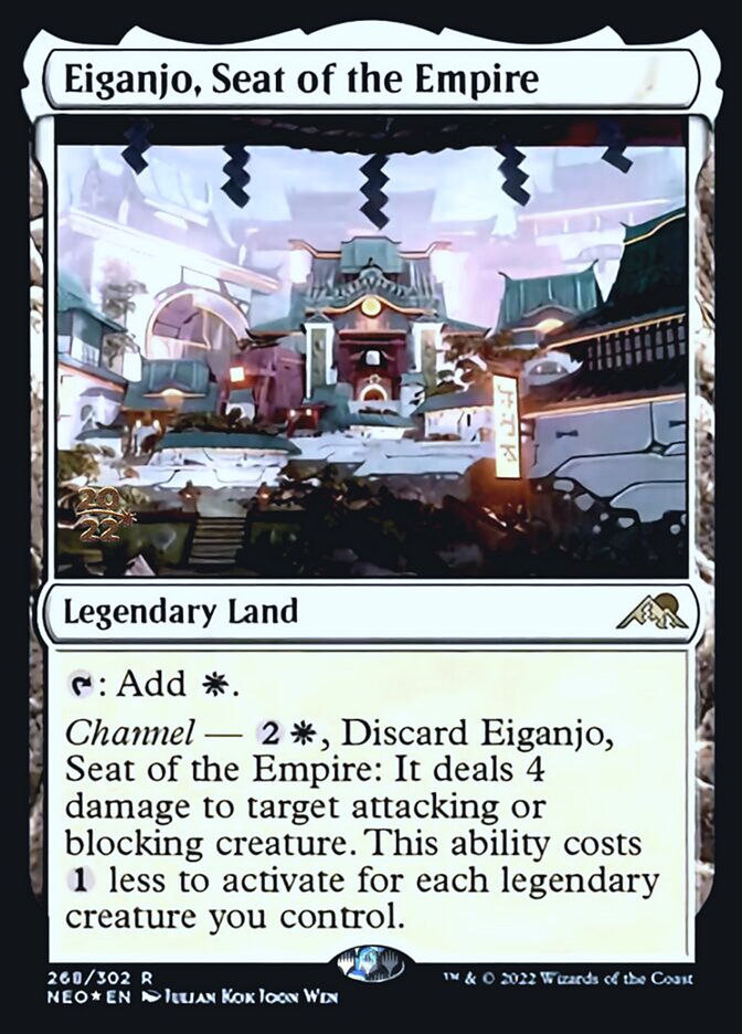 Eiganjo, Seat of the Empire (PRE-268) - Kamigawa: Neon Dynasty Promos Foil