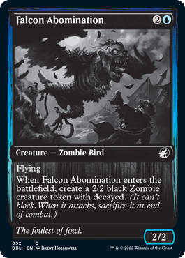 Falcon Abomination (DBL-052) - Innistrad: Double Feature