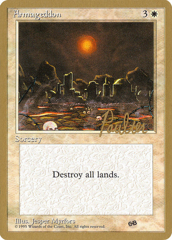 Armageddon - 1996 Preston Poulter (4ED) (SB) (WCD-) - Pro Tour Collector Set