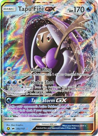 Tapu Fini GX - 39a/147 - Jumbo Cards Holofoil