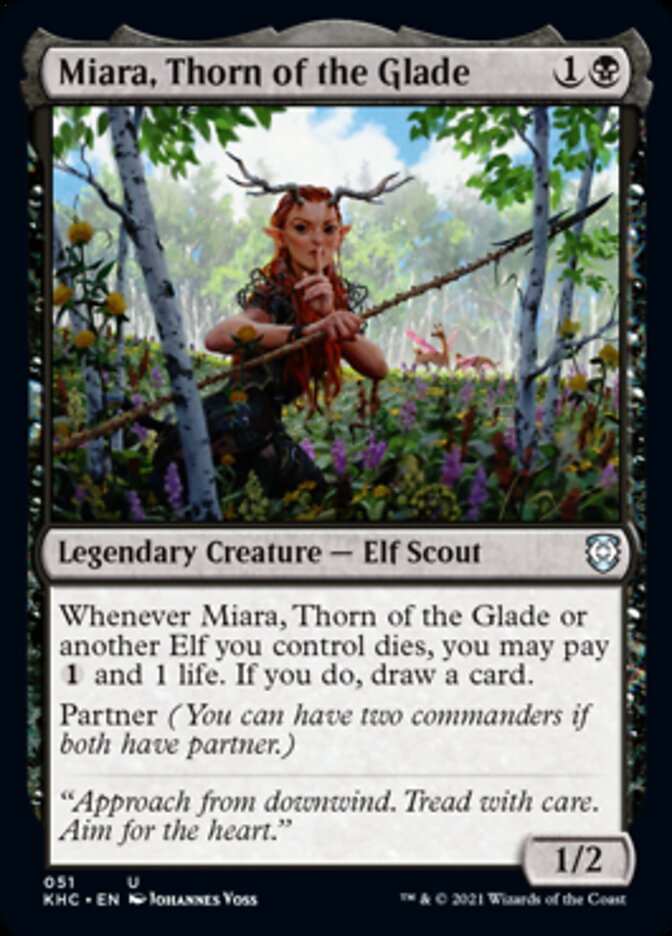 Miara, Thorn of the Glade (KHC-051) - Kaldheim Commander