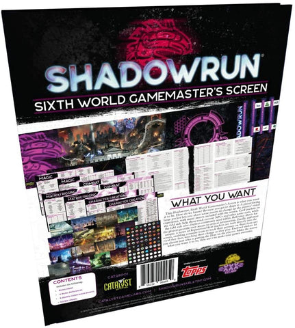 Shadowrun Sixth World Gamemaster's Screen