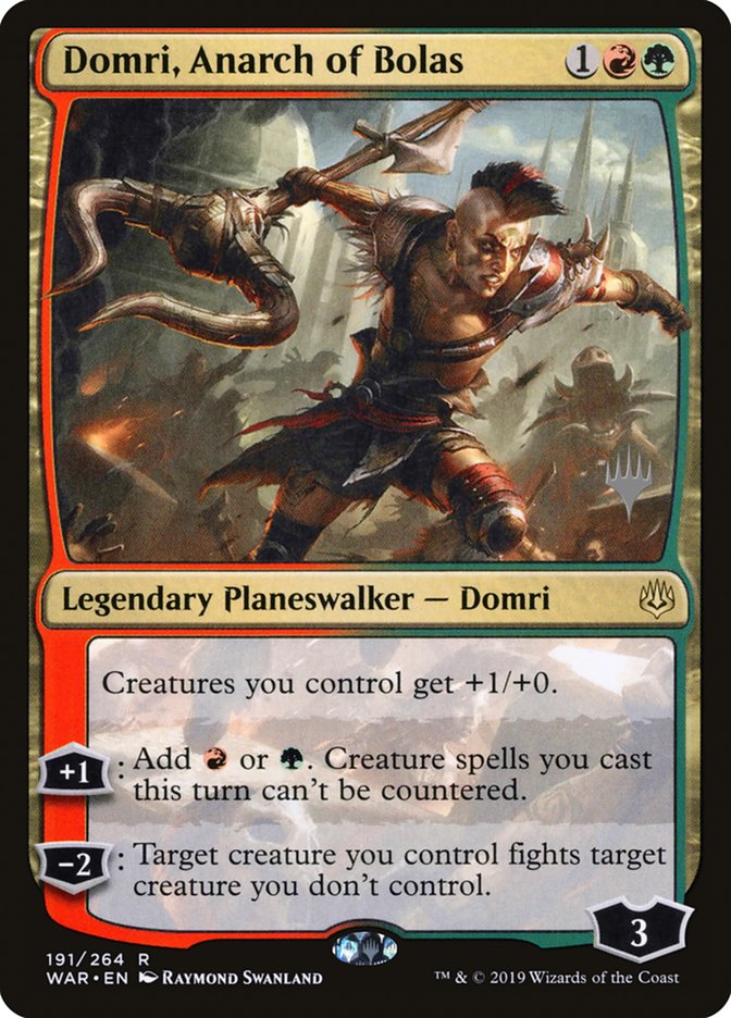Domri, Anarch of Bolas (PPM21-191) - War of the Spark Promos