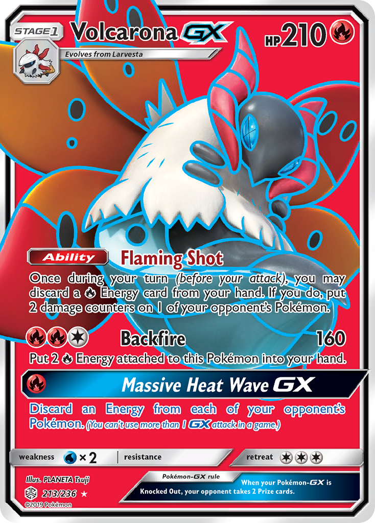Volcarona GX (Full Art)/236 - SM  Cosmic Eclipse Holofoil