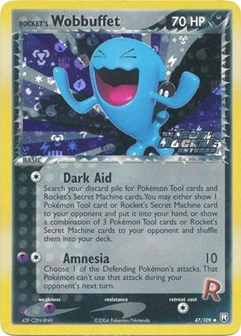 Rocket's Wobbuffet 47/109 - Team Rocket Returns Reverse Holofoil