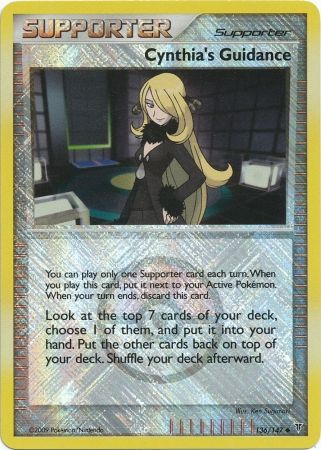Cynthia's Guidance - 136/147 (League Promo) - League & Championship Cards Reverse Holofoil