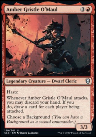 Amber Gristle O'Maul (CLB-159) - Commander Legends: Battle for Baldur's Gate