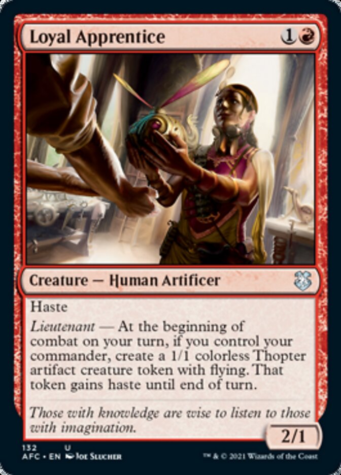 Loyal Apprentice (AFC-132) - Forgotten Realms Commander