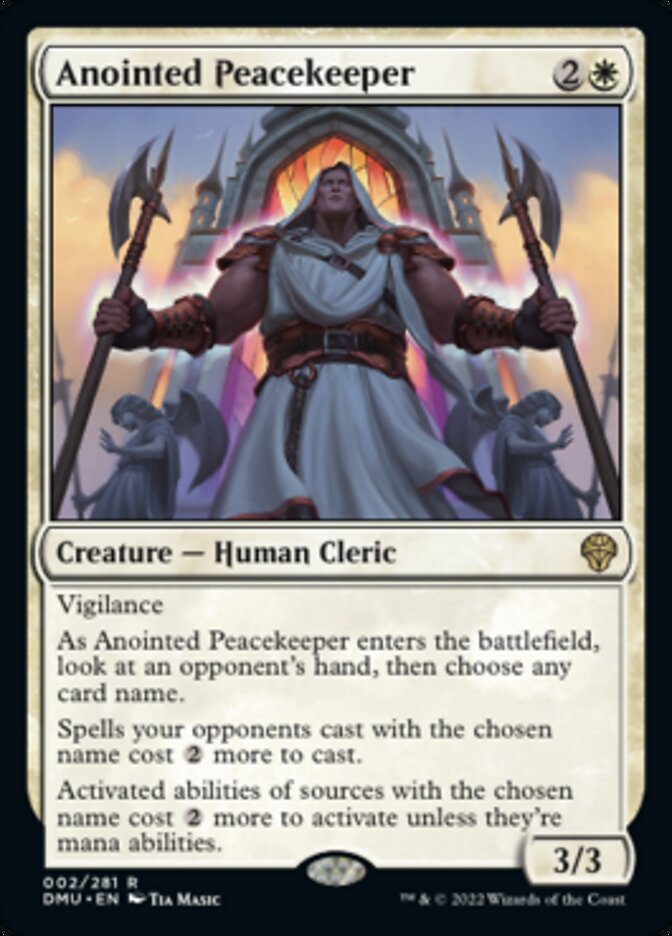 Anointed Peacekeeper (DMU-002) - Dominaria United