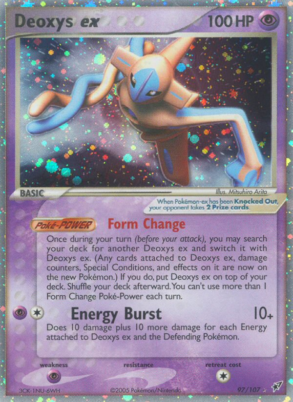 Deoxys ex (Normal Forme)/107 - Deoxys Holofoil