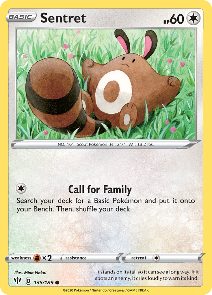 Sentret 135/189 - SWSH03 Darkness Ablaze