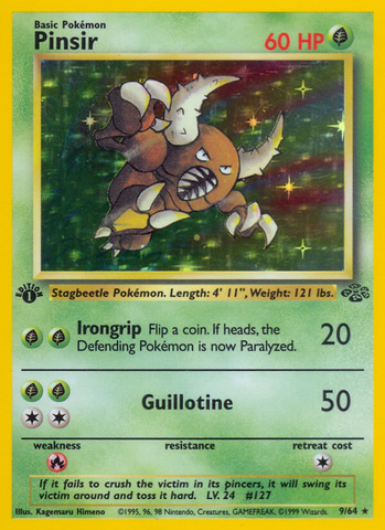 Pinsir (9) 9/64 - Jungle 1st Edition Holofoil