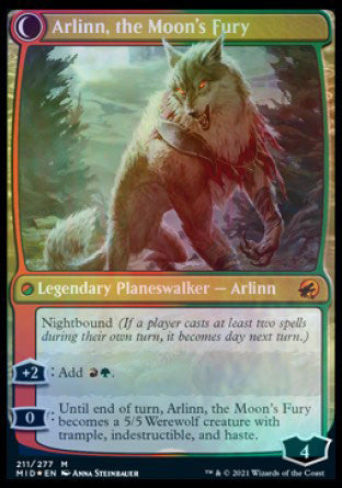 Arlinn, the Pack's Hope (PRE-211) - Innistrad: Midnight Hunt Promos: (Double Faced Transform) Foil