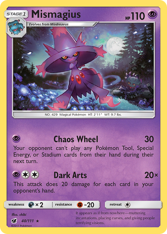 Mismagius 40/111 - SM  Crimson Invasion