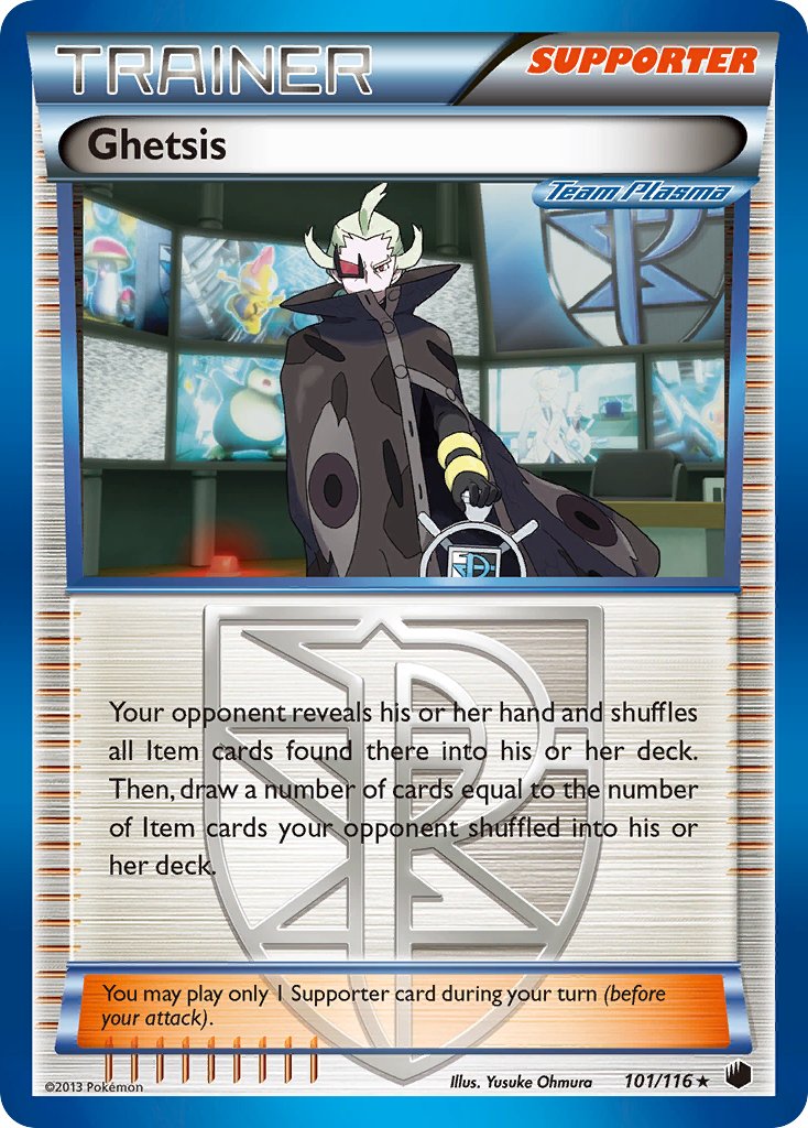 Ghetsis - 101/116 (BW Plasma Freeze) 101 - Deck Exclusives