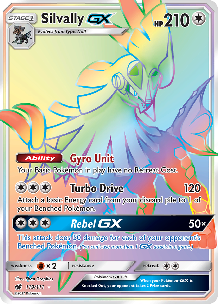Silvally GX (Secret)/111 - SM  Crimson Invasion Holofoil