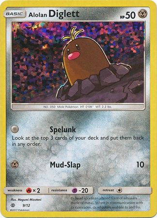 Alolan Diglett - 9/12/12 - McDonalds Promos 2017 Holofoil