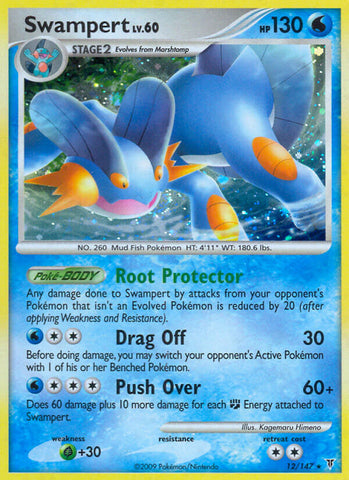 Swampert - 12/147 (DPPt Supreme Victors) - Deck Exclusives