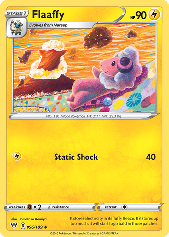 Flaaffy 56/189 - SWSH03 Darkness Ablaze
