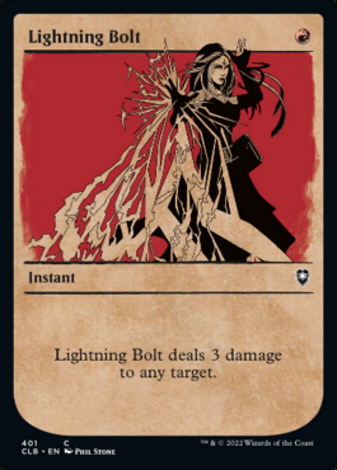 Lightning Bolt (Showcase) (CLB-401) - Commander Legends: Battle for Baldur's Gate: (Showcase)