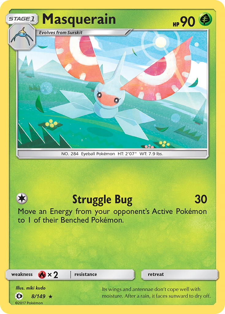 Masquerain 8/149 - SM Base Set