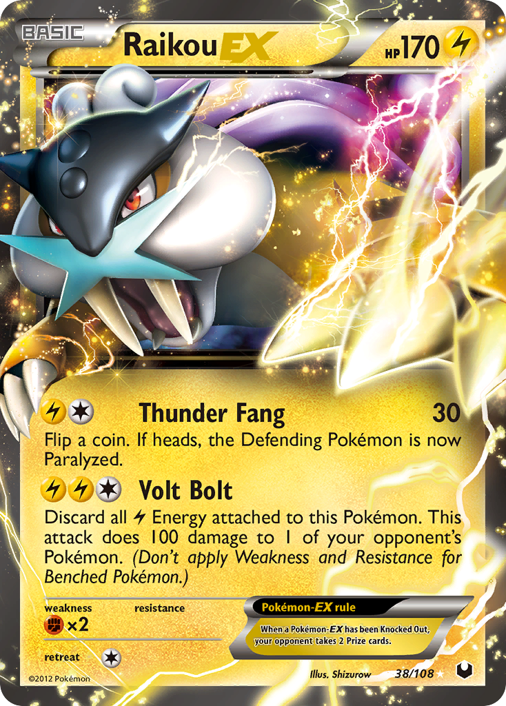 Raikou EX/108 - Dark Explorers Holofoil