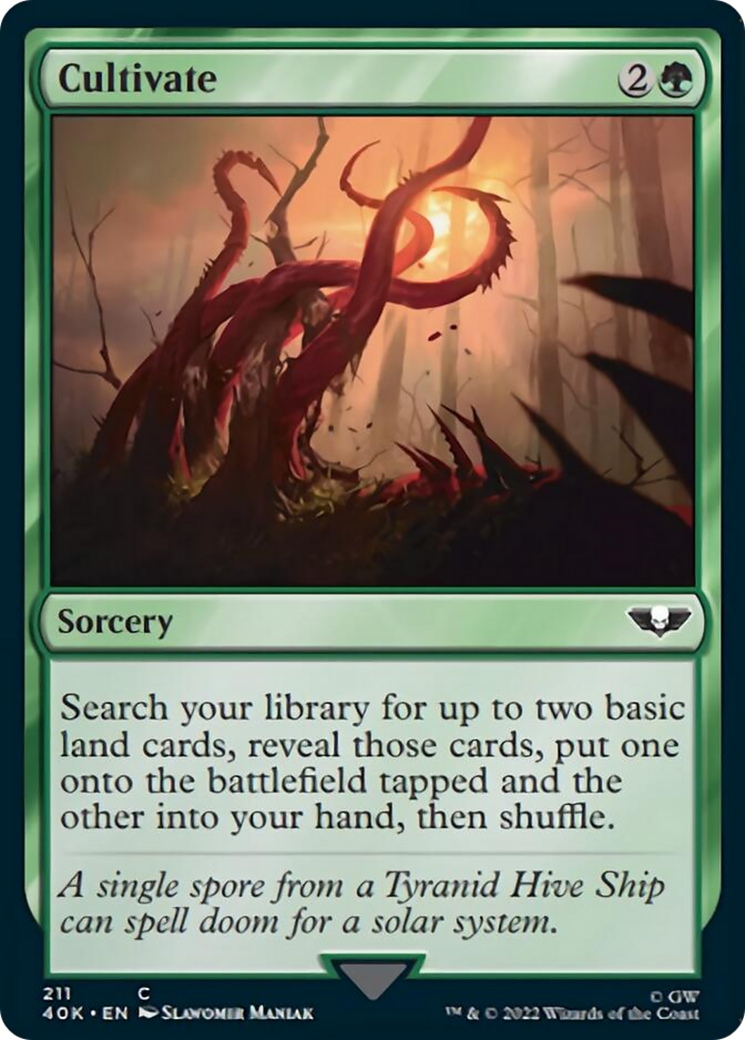 Cultivate (Surge Foil) (40K-211) - Warhammer 40,000 Commander Foil