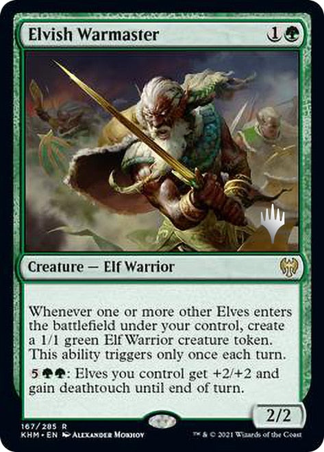 Elvish Warmaster (PPKHM-167) - Kaldheim Promos