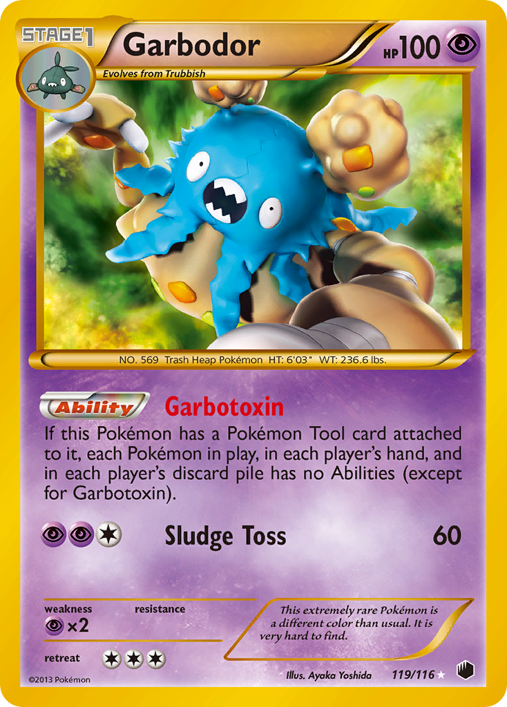 Garbodor (119 Secret Rare)/116 - Plasma Freeze Holofoil