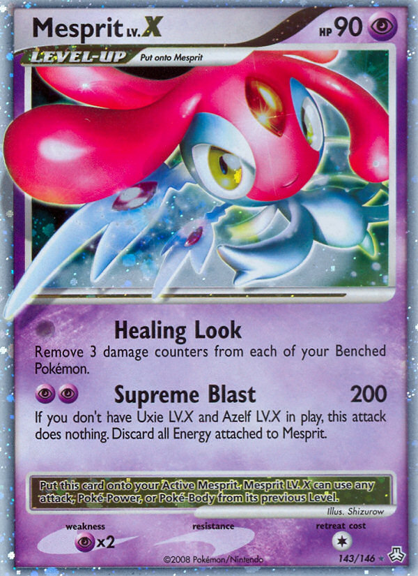 Mesprit LV.X/146 - Legends Awakened Holofoil