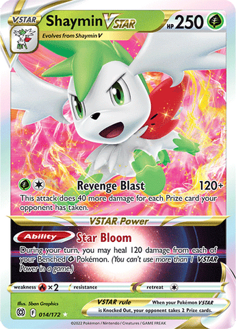 Shaymin VSTAR 14/172 - SWSH09 Brilliant Stars Holofoil