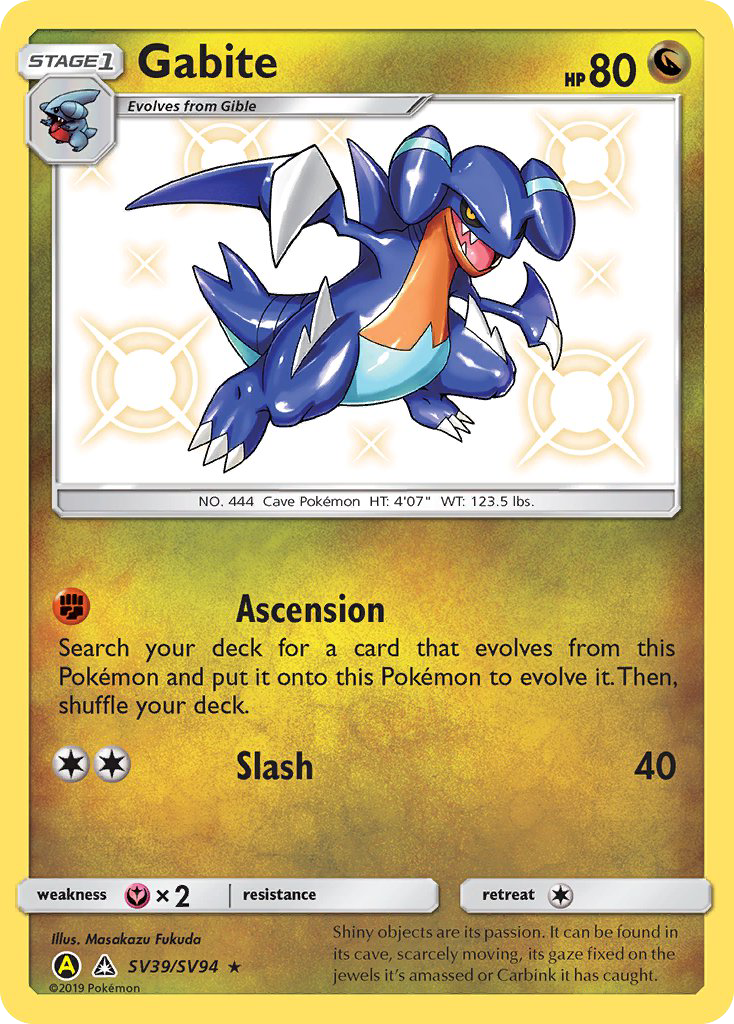 Gabite SV39/94 - Hidden Fates Shiny Vault Holofoil