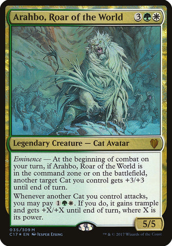 Arahbo, Roar of the World (Commander 2017) (OVER-035) - Commander 2017 Oversized Foil