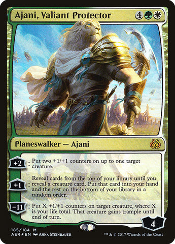 Ajani, Valiant Protector (AER-185) - Aether Revolt Foil