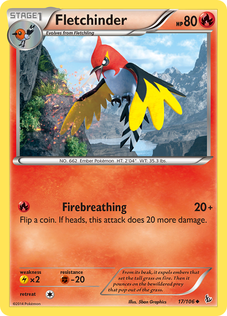 Fletchinder 17/106 - XY  Flashfire