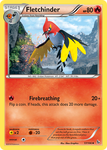 Fletchinder 17/106 - XY  Flashfire