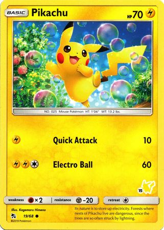 Pikachu - 19/68 (