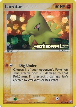 Larvitar/106 - Emerald Reverse Holofoil