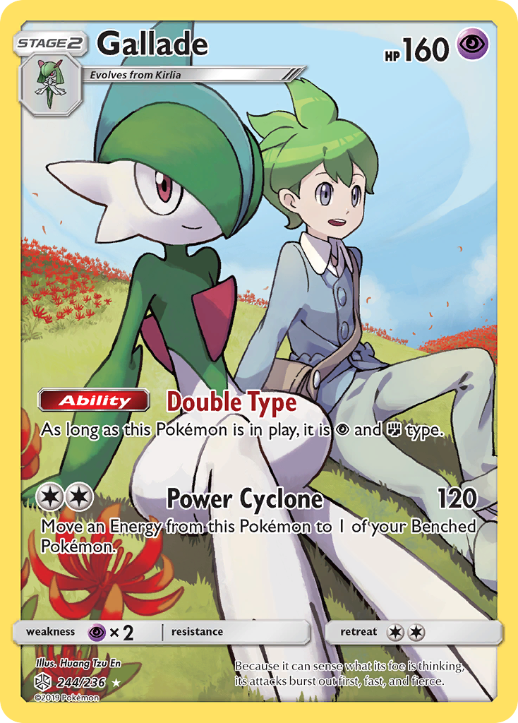 Gallade (Secret) 244/236 - SM  Cosmic Eclipse Holofoil