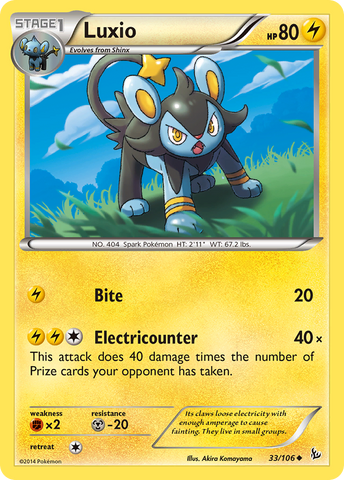 Luxio 33/106 - XY  Flashfire