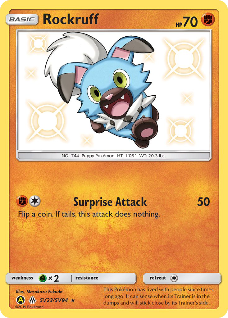 Rockruff SV23/94 - Hidden Fates Shiny Vault Holofoil