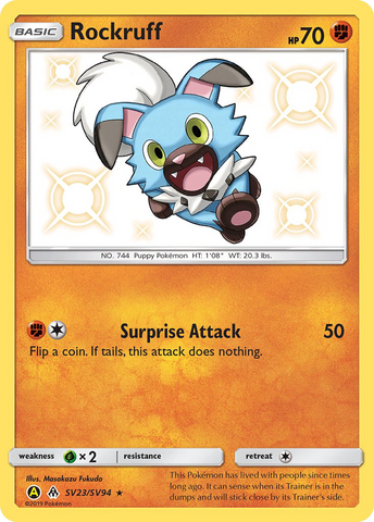 Rockruff SV23/94 - Hidden Fates Shiny Vault Holofoil