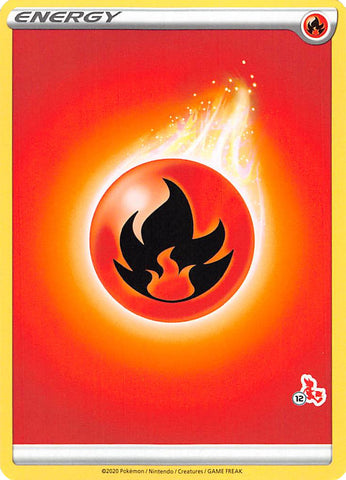 Fire Energy (#12 Cinderace Stamped) - Battle Academy 2022