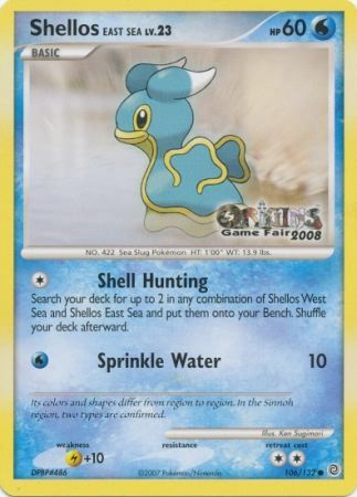 Shellos East Sea - 106/132 (Origins Game Fair 2008) - Nintendo Promos