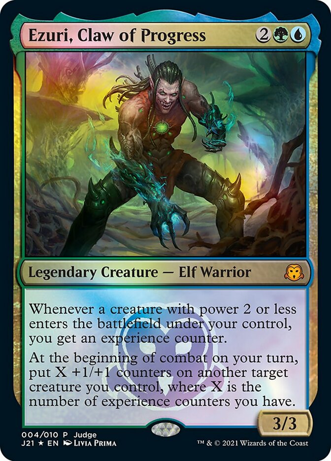 Ezuri, Claw of Progress (JDG-004) - Judge Gift Cards 2021 Foil