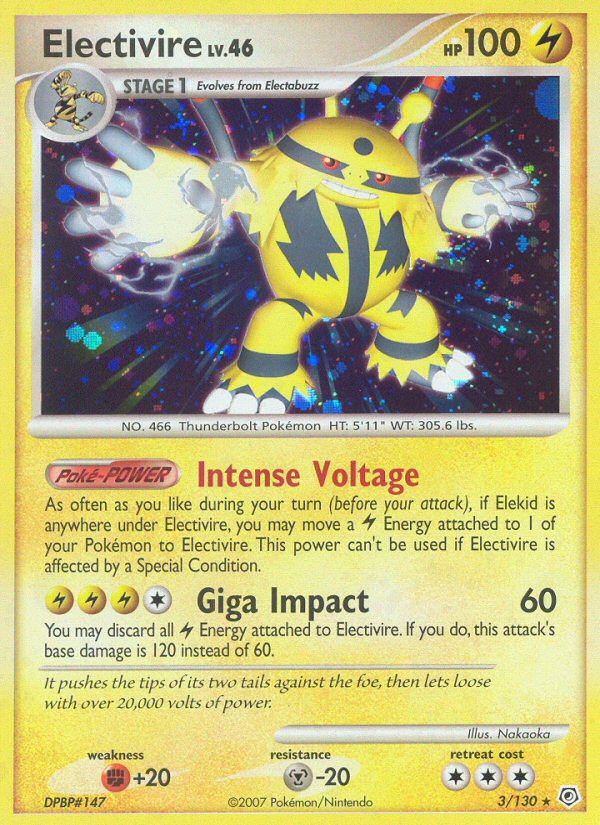 Electivire/130 - Diamond and Pearl Holofoil